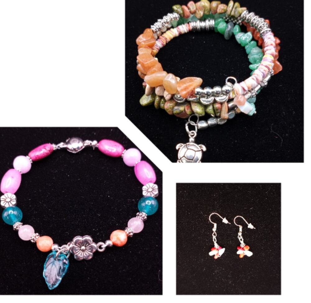 Gemstone Artisan Made 3 Piece Jewelry Collection